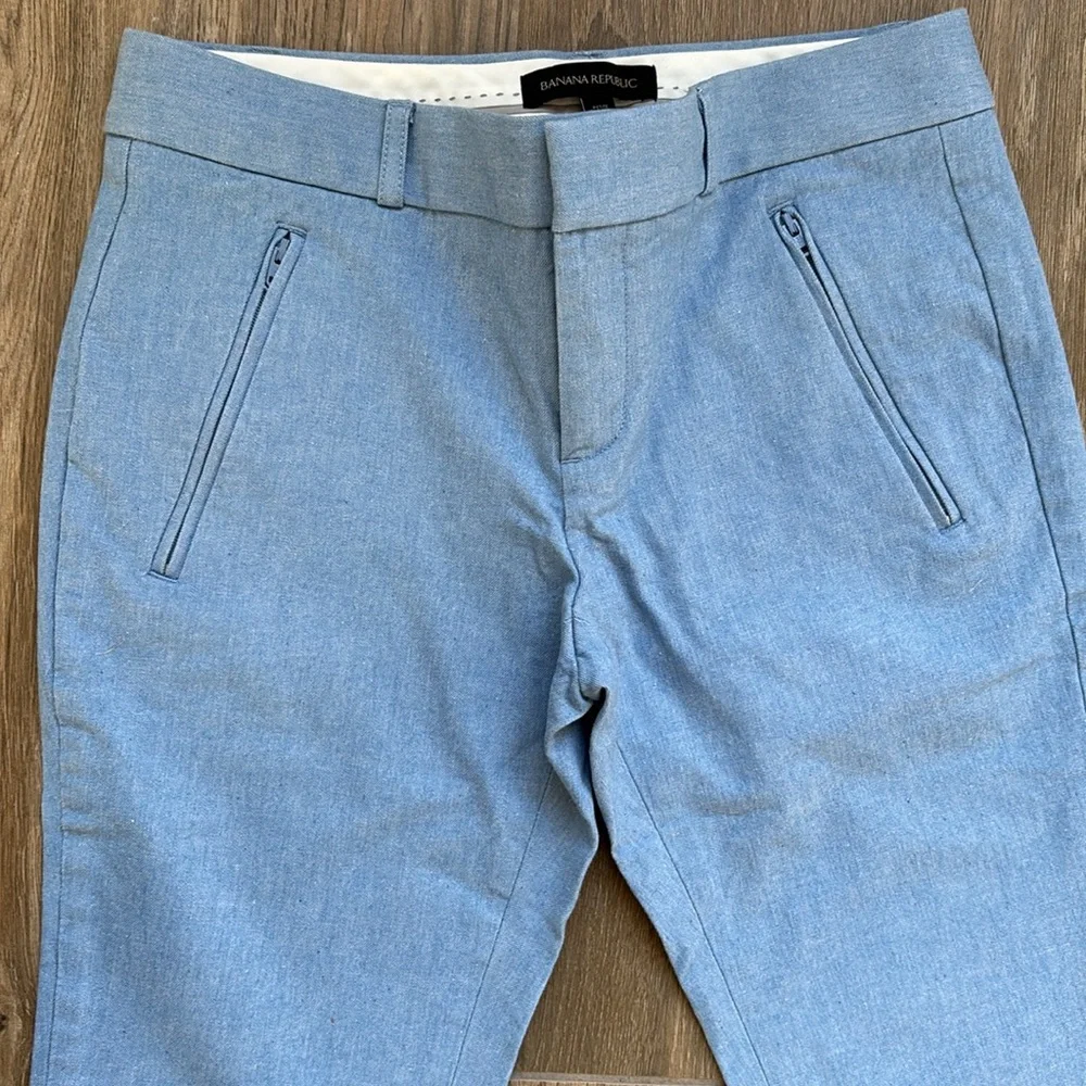 Banana Republic Women Sloan light blue pants Size 2 Petite - Picture 3 of 11